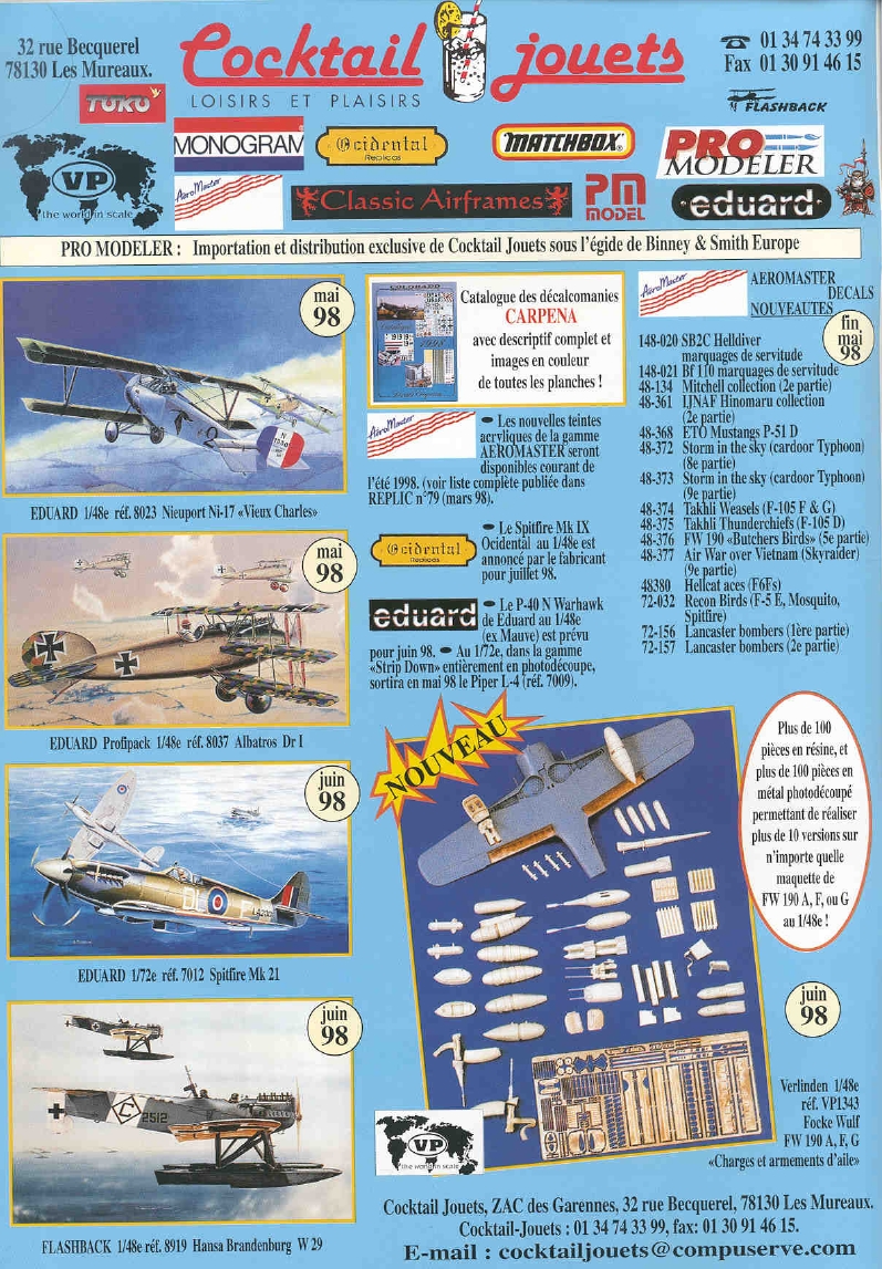 Replic 081 - Heinkel He 46, DHC-4 Caribou, EE-BAC Lightning